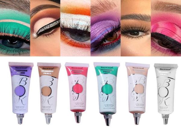 Sombra de ojos 6 colores Primer corrector Base maquillaje maquillaje duradero impermeable y sudor sombra de ojos Maquiagem9081418