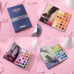 Oogschaduw 72/60/35/24/26 kleuren oogschaduw palet drielaags boek make-up cosmetische matte glitter oogschaduw maquillajes para mujer DC05 230804