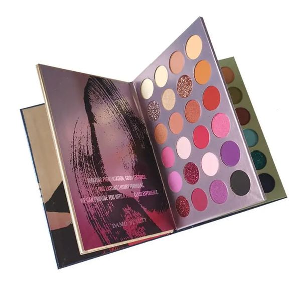 Ombre à paupières 72 couleurs beauté fard à paupières Palette émaillée cosmétique Up Highlight faire nacré Style livre mat 231213