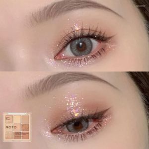 Sombra de ojos 9 color súper desnuda y mate paleta de eshadow brilla a prueba de agua duradera