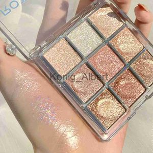 Ombre à paupières 9 couleurs Palette de fards à paupières Super Nude et Matte Shine Long Lasting Water proof Eye Shadow Palette Shiny Eye Pigment maquillage x0804