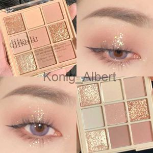 Eye Shadow 9 Colors Matte Eyeshadow Palette Glitter Highlighter Waterproof Long Lasting Shimmer Nude Eye Shadow Pallete Makeup Cosmetic x0804 x0804