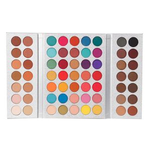 Ombre à paupières Beauté Glacé Mat Maquillage Palette Pigment Sombra De Olho Terre Imperméable Palette Maquillage Cosmétiques 63 Couleurs 230822