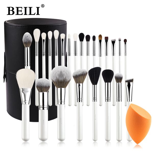 Fard à paupières BEILI Ensemble de pinceaux de maquillage avec support et outils éponge Fond de teint Sourcils Fard à paupières Kit de pinceaux Maquillage Puff 24 42pcs 230211