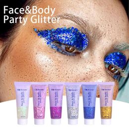 Ombre à paupières Body Glitter Gel DIY 6 Couleurs Visage Paillettes Longue Durée Étanche À La Transpiration Étincelant Séchage Rapide Cosmétique 230715