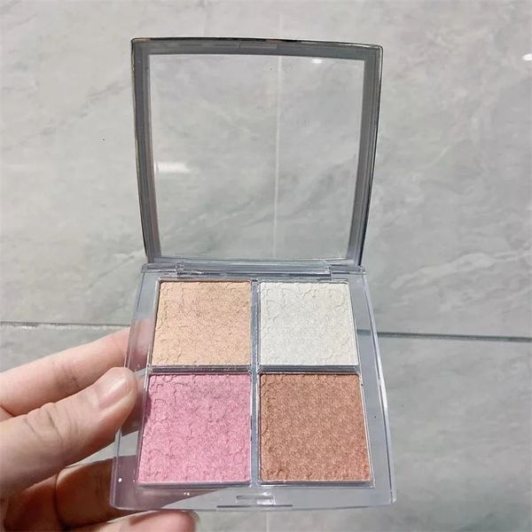 Sombra de ojos Marca 4 colores Maquillaje mate natural Paleta impermeable Shimmer Backstage Glow Face Highlight Blush 231211