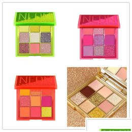 Eye Shadow Brand Neon Obsessions Palette de fards à paupières hautement pigmentés 9 nuances pour les métaux crémeux mats chatoyants lisses et mélangeables Ot5Av