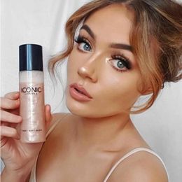 Sombra de ojos Bronceador Resaltador Liquid Setting Spray Iluminador Face Shimmer Larga duración Brighten Glow Makeup 230617