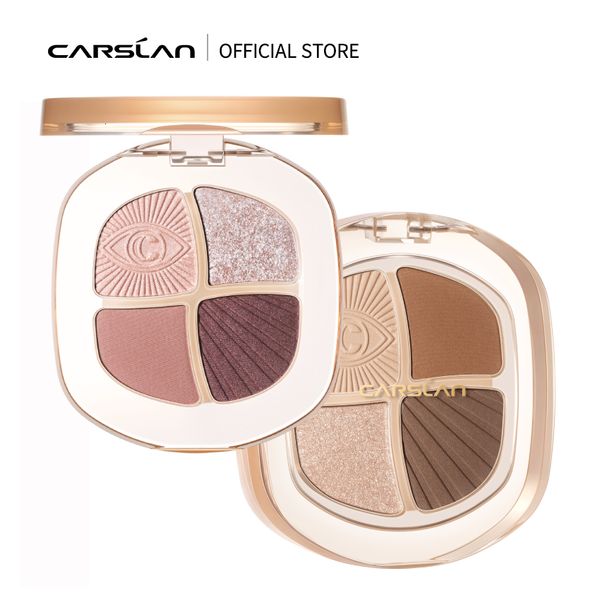 Cień do powiek CARSLAN Big Eyes 4 Kolor Paleta Cieni Do Powiek Wysokiej Qulity Pigment Brązowy Nude Matte Shimmer Glitter Smoky Eye Shadow Makeup Cosmetic 230712