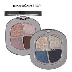 Oogschaduw CARSLAN Smart Big Eyes 4 Kleuren Oogschaduw Palet Blauw Groen Bruin Nude Mat Shimmer Glitter Rokerige Oogschaduw Make-up Langdurig 230727