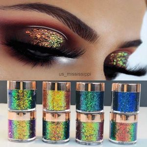 Ombre à paupières Chameleon fard à paupières Métallique Powder Sequin Shiny High Gloss Pigment Palette Palette Makeup Party Cosmetic Cosmetic Glitter Sequinl2403