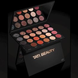 Oogschaduw Kerstcadeau Tati Beauty Textured Neutrals EyeShadow Palette 24 Color Pigment Matte en Shimmer Pailletten Makeup Pallets 230718