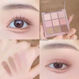 Fard à paupières DIKALU nouvelle Palette de fard à paupières neuf couleurs couleur Rose nacré mat paillettes fard à paupières brillant ombre à paupières maquillage des yeux longue durée L2403