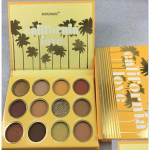 Eye Shadow Drop California Love Palette de fard à paupières 12 couleurs Ensemble de maquillage Palette de couleurs citrouille orange 1080078 Livraison Santé Beauté Eye Dhai6