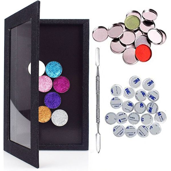 Ombre à paupières Palette de fard à paupières magnétique vide Maquillage Grande boîte de rangement pour ombres à paupières Bling Glitter Facile à transporter Blush Rouge à lèvres Brillant à lèvres 230724