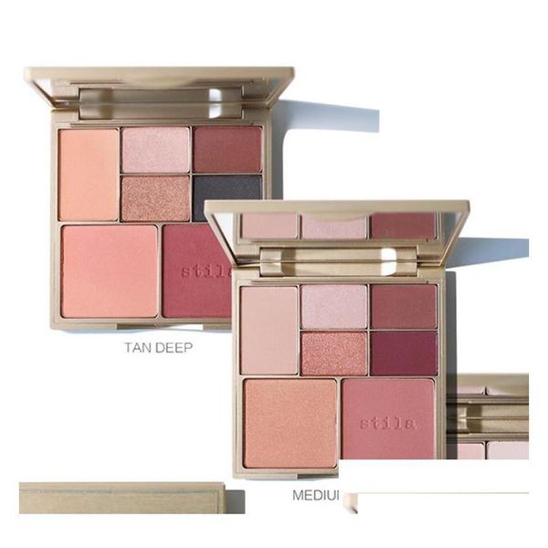 Eye Shadow Eye Shadow Stila Eyeshadow Correct Perfect All In One Color Correcting Palette De Teint Concealer Higilight Makeup Cream Po Dhpab