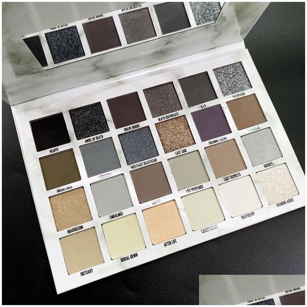 Palette de maquillage pour les yeux, fard à paupières incinéré, 24 couleurs, fard à paupières scintillant, nu mat, beauté Star, cosmétiques, livraison directe, santé Dhb9P