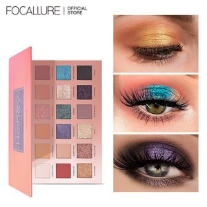 Ombre à paupières FOCALLURE 18 couleurs Palette de fard à paupières pigmentée Ombres colorées Palette Glitter Surligneur Shimmer Matte Eye Makeup Cosmetics 230724