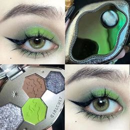 Oogschaduw Girlcult Cyber Chatty Vierkleurig oogschaduwpalet Laser Effen oogschaduw Honingkameleon Blauwe oogschaduw Make-up cosmetica 231113