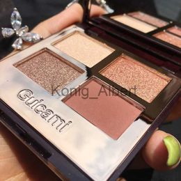 Oogschaduw GUICAMI 4 Kleuren Nieuwe Leuke Glitter Oogschaduw Pallete Shimmer Waterproof Diamond Shadows Palette Eye Make Up Oogschaduw x0804