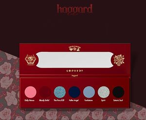 Oogschaduw Haggard's Daughter Of Satan's Seven Color Eye Shadow Palet Dark Goth Small Pearl Matte 230727