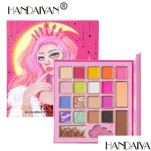 Sombra de ojos Handaiyan Mask -Queen Seshadow Palette 30 Color Repair el color de color destacado Drop entrega de la salud Ojos de belleza Dha0s