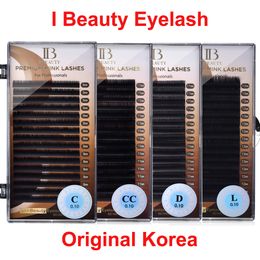 Ombre à paupières I Beauty Eyelash Premium Mink Eyelashes faux cils CC SS D Curl ibeauty ib Fake Lash Volume Makeup Tool Drop 230211