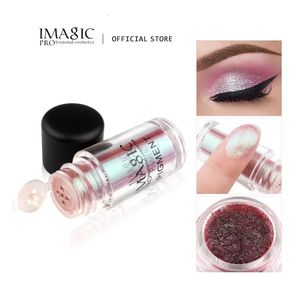 Ombre à paupières IMAGIC Arrivée Glitter Fard à paupières métallique poudre lâche imperméable à l'eau miroitant pigments couleurs maquillage cosmétiques 230926