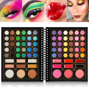 Ombre à paupières Just Dance de'Lanci Professional 78 Color Notebook Design Full Makeup Eyeshadow Highlighter Blusher Lipstick Palet272K
