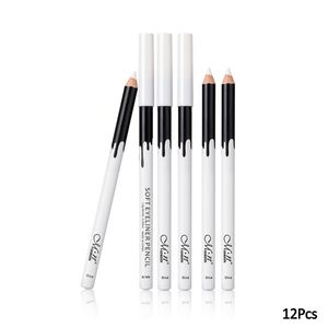 Eye Shadow / Liner Combinaison 12PCS / Lot Blanc Maquillage Stylo Eyeliner Eye Liner Crayon Sourcils Fard À Paupières Cosmétiques Yeux Maquillage Outils 230705