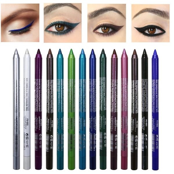 Combinaison de doublure d'ombre à paupières 14 couleurs imperméable à l'eau crayon eye-liner longue durée sans décoloration femmes sexy doublure colorée stylo liquide maquillage cosmétique 230829