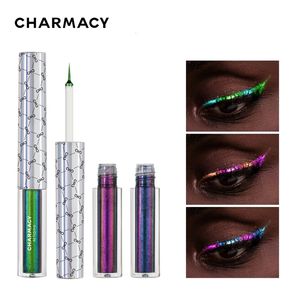 Combinatie oogschaduw/liner CHARMACY Duochrome glitter vloeibare eyeliner Langdurige waterproof veegvast ultrafijne punt eyeliner cosmetica 231124