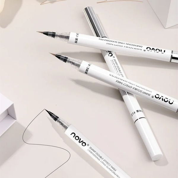 Combinaison ombre à paupières/liner Stylo de pose de ver à soie tridimensionnel à double effet, le stylo eye-liner ne s'évanouit pas et ne tache pas l'eye-liner à tête extrêmement fine, ver à soie 231020