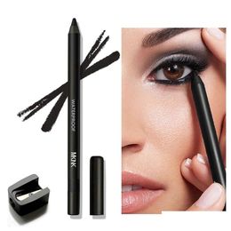 Combinatie oogschaduw/voering Mknk Langdurig waterdicht Transpiratie Rokerige make-up Eyelinerpotlood Gelpen en puntenslijper Geen opstijgen Sm Dhcxs