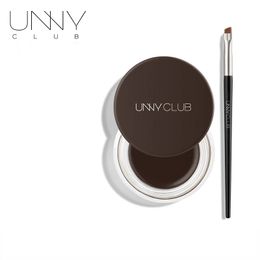 Combinación de sombra de ojos/delineador Unny Club Delineador de ojos Crema Mate Ungüento impermeable Cepillo Secado rápido Delineador de ojos duradero a prueba de manchas Cosméticos de maquillaje coreano 231207