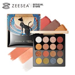 Eye Shadow Liner Combinaison ZEESEA Color Palette d'ombres égyptiennes 16 Anderson Cat s Pink Pearl Cleopatra Make Up Palette 230703