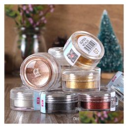 Oogschaduw liefde alfa enkele oogschaduwpoeder 13 kleuren glitter make -uppigmenten glinsteren mat metalen cosmetica drop levering healt dhiw4