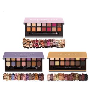 Oogschaduw Make-up 14 Kleuren Shadow Palette Set Renaissance Zachte Glam Matte Shimmer Aarde Kleur Waterdicht Blijvende Fijne Pigment Board 230211