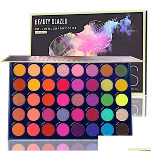 Palette de fards à paupières maquillage fard à paupières Beauté Vitrée 40 Couleurs Couleur Vibes Matte Shimmer Nude Neutral High Pigmented Blendable Palette O Dhxvy