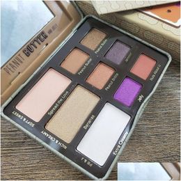 Oogschaduw Maquillage Brand Make -up 9 Color/PCS Eyehshadow Palet PeAnvut Butter and Jelly Creamy Decadent Collection Drop Delivery H DHBM9