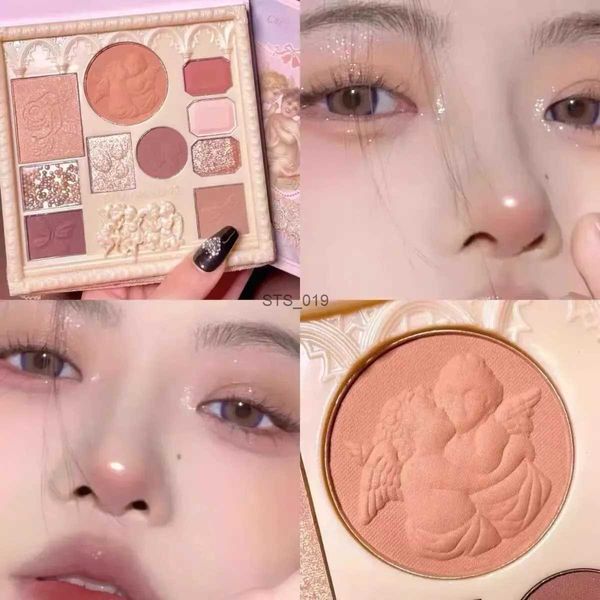 Fard à paupières Lait Thé Couleur Mise en évidence Et Contouring Fard À Paupières Tout-en-un Palette D'ombres À Paupières Mat Nacré Multi-usages PL231115