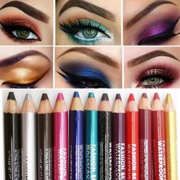 Ombre à paupières multi-fonction Liner stylo surligneur imperméable paillettes mat Eyeliner crayon longue durée beauté des lèvres maquillage 231017