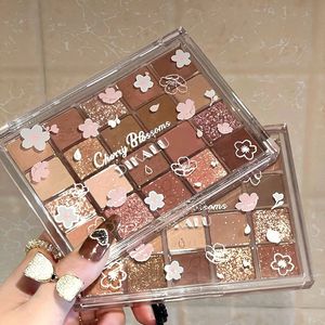 Oogschaduw multichrome glitter crème aardtinten waterdichte Koreaanse make -up pallet glanzende ogen cosmetische gereedschappen colorrose 230816