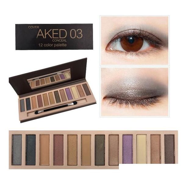 Sombra de ojos de sombra de ojos desnudas Paleta de sombras de ojos 12 Colores de color neutral ámbar ardiente Los colores ricos trablendibles con el conjunto de texturas Veety incluyen miR85 otwni