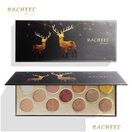 Oogschaduw nieuwe 11 kleuren sterren eland natte zachte oogschaduw palet glans matte modder rokerige make -up blijvende cosmetische gereedschappen drop levering hij dh3zb