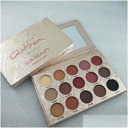 Oogschaduw nieuwe make -up ralnbow je ogen glitter en mat 15 color m oogschaduw palet shadows drop levering gezondheid schoonheid schoonheid dht4v