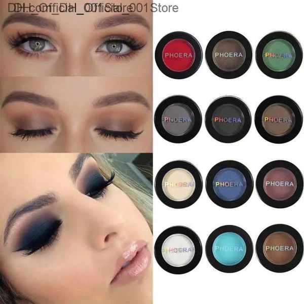 Sombra de ojos Phoera Natural mate sombra de ojos paleta impermeable 12 colores sombra de ojos maquillaje cosmético TSLM1Q240229