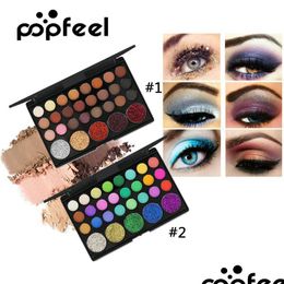 Oogschaduw Popel 29 kleuren oogschaduwpalet matte pailletten diamant glitter draagbare schoonheid essentials universele make -up make -up druppel dha5s