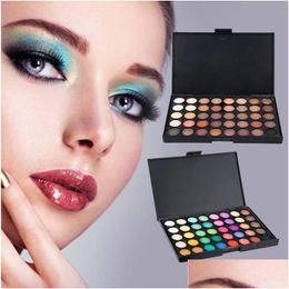 Oogschaduw Popfeel 40 kleuren mat oogschaduwpalet Waterproof Shimmer Pro Eyes Face Party Makeup Dames Cadeau Maquillage Drop Delivery Dhxej