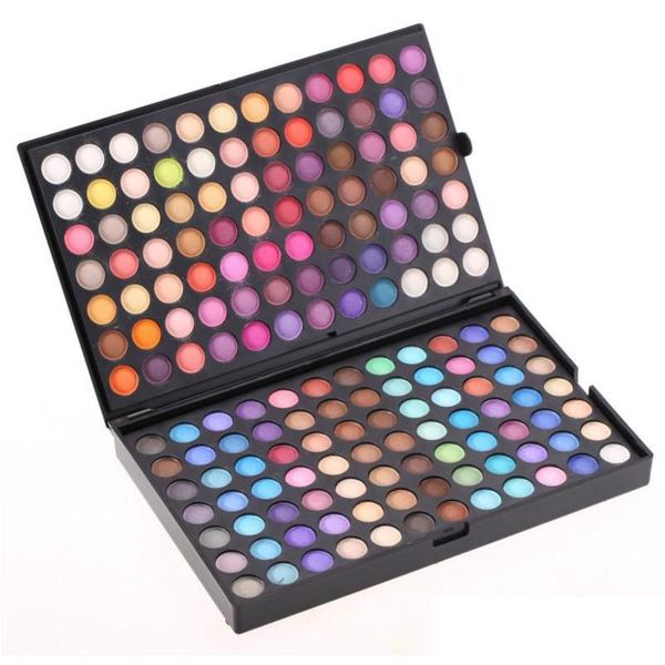 Sombra de ojos Profesional 252 colores Paleta de sombra de ojos Juego de maquillaje Neutral Shimmer Mate Cosmético Alta calidad Nueva entrega de gotas Salud Dhecd